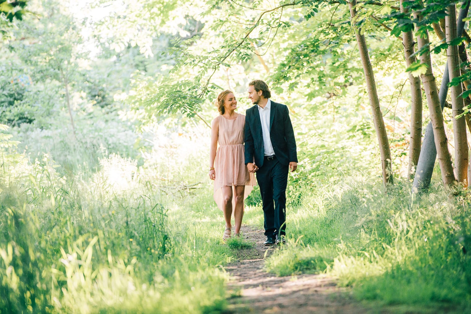 Couple with trees. Pre wedding beloved session.